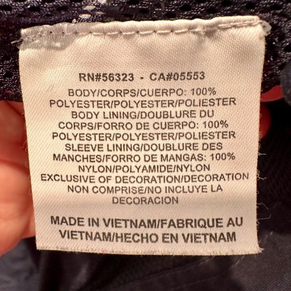 Nike XL Vintage The Athletic Dept Zip Windbreaker Track Jacket Streetwear Navy - Picture 8 of 16